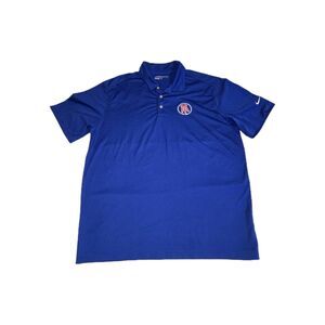 Nike Mens Shirt Extra Large Blue Golf Embroidered Barstool Sports Logo Portnoy